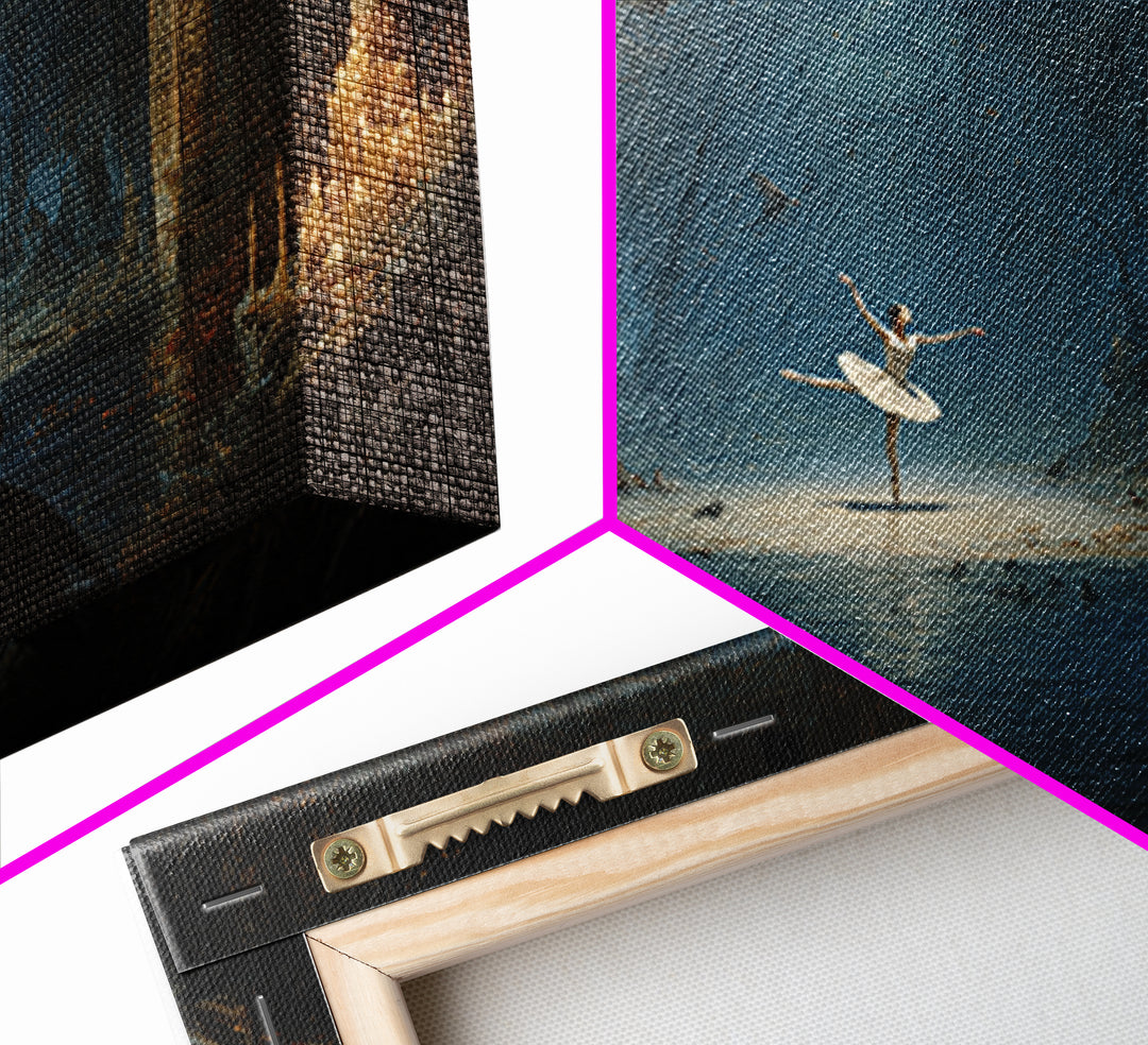 The Phantom Ballerina, Symbolist Gothic Landscape, Landscape Wall Art, Gothic Horror Wall Art, Canvas Print, Halloween Wall Art