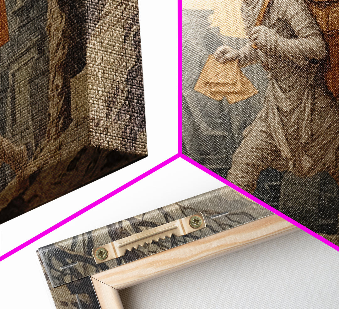 The Mummy Mail Carrier, Romantic Gothic Landscape, Landscape Wall Art, Dark Fantasy Wall Art, Canvas Print, Halloween Wall Art