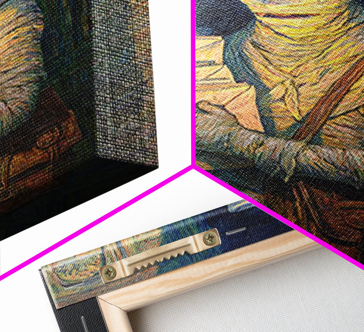 The Mummy Mail Carrier, Expressionist Gothic Art, Vertical Wall Art, Dark Fantasy Wall Art, Canvas Print, Halloween Wall Art