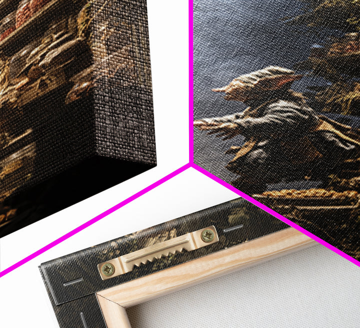The Goblin Candy Shop, Baroque Witchcraft Art, Vertical Wall Art, Dark Fantasy Wall Art, Canvas Print, Halloween Wall Art