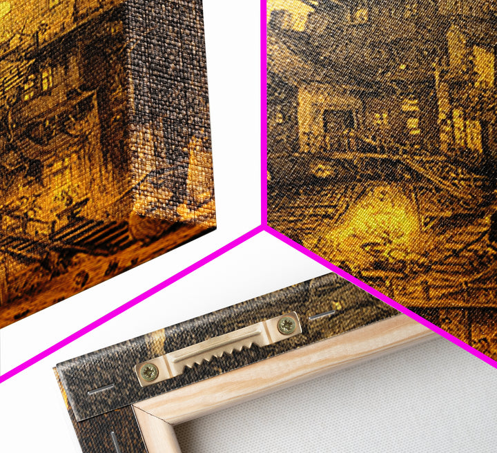 The Clockwork Haunted House, Victorian Macabre Art, Vertical Wall Art, Macabre Wall Art, Canvas Print, Halloween Wall Art