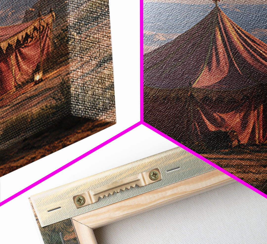 Moroccan Desert Tent Canvas Print, Desert Art, Bedroom Wall Art, Southwestern Decor, Fine Art, Desert, Fine Art Print, DES-1x1-35