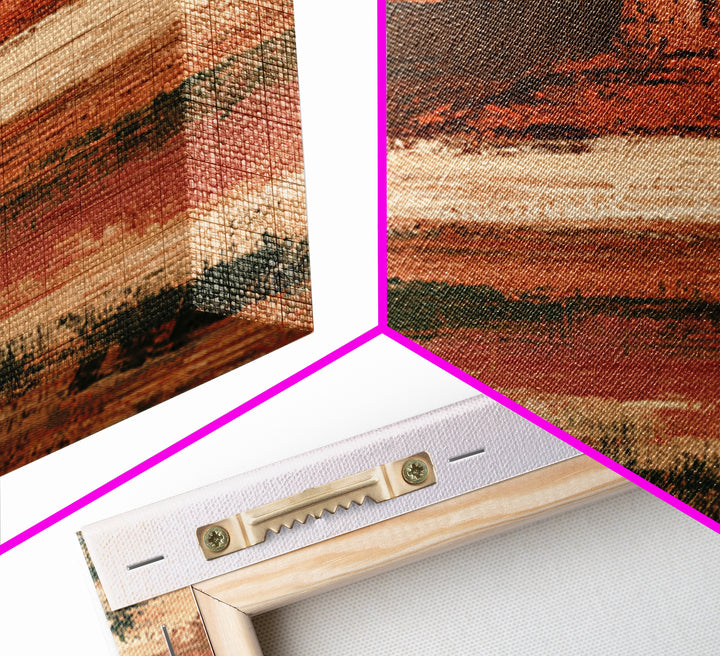 Abstract Mesa Landscape Framed Canvas Print, Desert Art, Gallery Decor, Southwestern Decor, Fine Art, Desert, Home Decor, DES-1x1-51