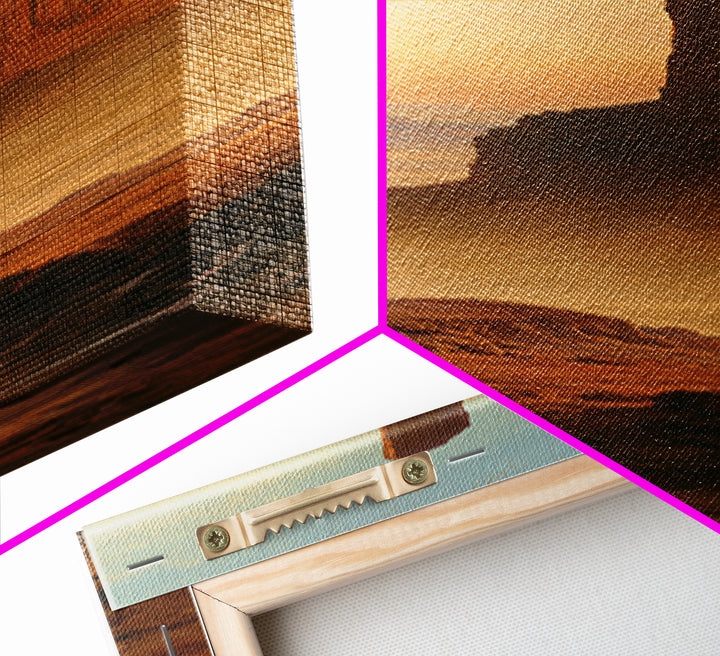 Monument Valley Silhouette Canvas Print, Desert Art, Printable Art, Southwestern Decor, Watercolor Art, Desert, DES-1x3-93