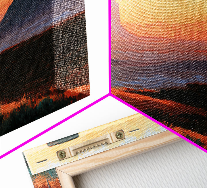 Monument Valley Silhouette Canvas Print, Desert Art, Bedroom Wall Art, Southwestern Decor, Fine Art, Desert, Fine Art Print, DES-2x1-53
