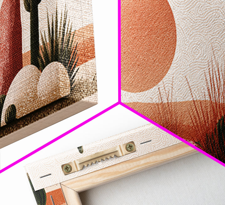 Minimal Beige Sun Canvas Print, Desert Art, Printable Wall Art, Southwestern Decor, Watercolor Art, Desert, Modern Wall Art, DES-2x1-66