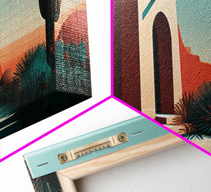 Adobe Doorway with Turquoise Shadow Canvas Print, Desert Art, Western Decor, Southwestern Decor, Fine Art, Desert, Modern Decor, DES-2x1-73