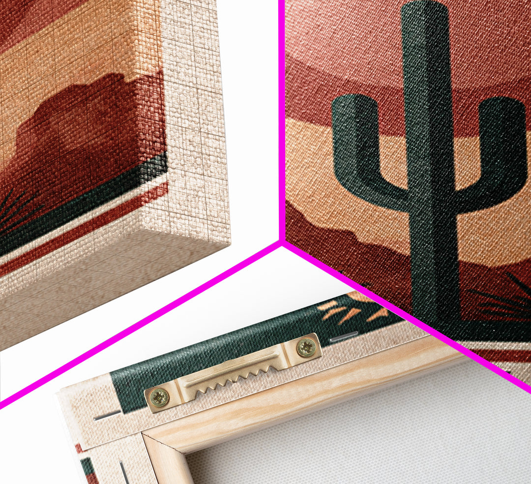 Ancient Desert Petroglyph Design Canvas Print, Desert Art, Boho Wall Art, Southwestern Decor, Fine Art, Desert, Living Room Art, DES-2x3-29