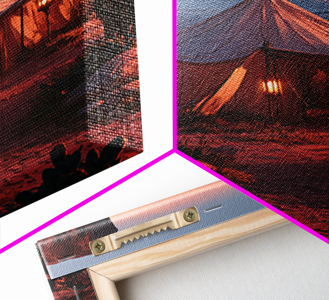 Moroccan Desert Tent Canvas Print, Desert Art, Digital Download Art, Southwestern Decor, Fine Art, Desert, Minimalist Decor, DES-2x3-67