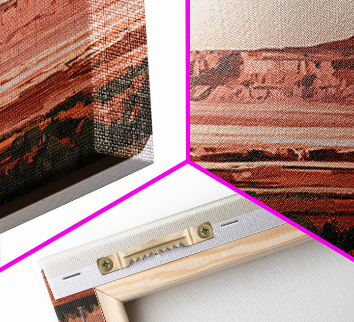 Abstract Mesa Landscape Framed Canvas Print, Desert Art, Colorful Wall Art, Southwestern Decor, Fine Art, Desert, DES-3x2-55