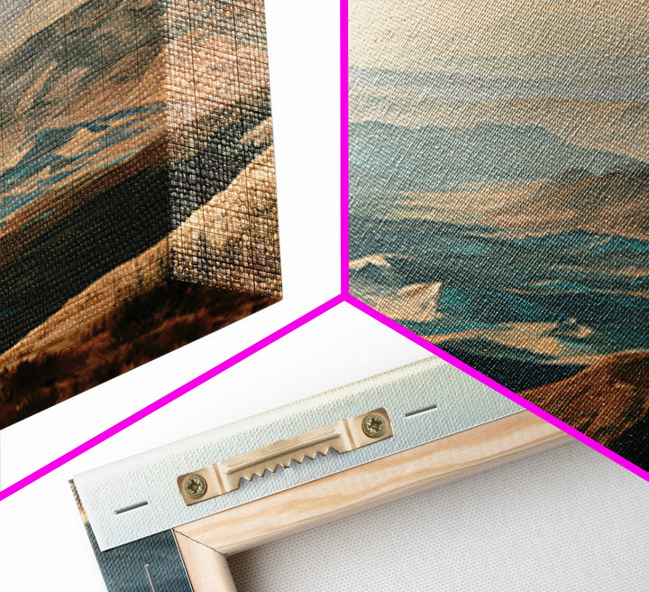 Wind Carved Dune Patterns from Above Framed Canvas Print, Desert Art, Abstract Wall Art, Southwestern Decor, Fine Art, Desert, DES-3x2-96