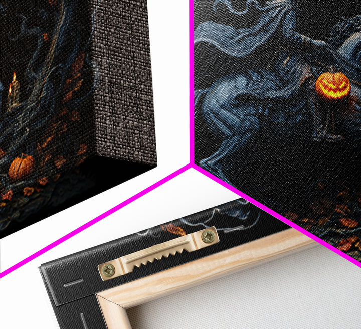The Headless Horseman, Landscape Wall Art, Macabre Wall Art, Framed Canvas Print, Halloween Wall Decor, Gothic Home Decor, Spooky Wall Decor