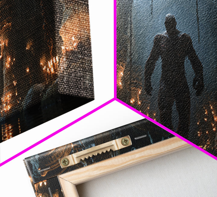 The Candlewax Man, Wide Panoramic Art, Dark Halloween Decor, Canvas Print, Halloween Wall Decor, Gothic Home Decor, Statement Wall Art
