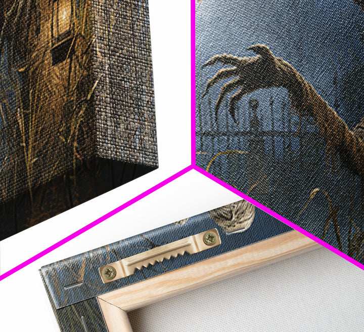 The Bog Mummy, Wide Panoramic Art, Dark Fantasy Wall Art, Canvas Print, Halloween Wall Decor, Gothic Home Decor, Dark Fantasy Art