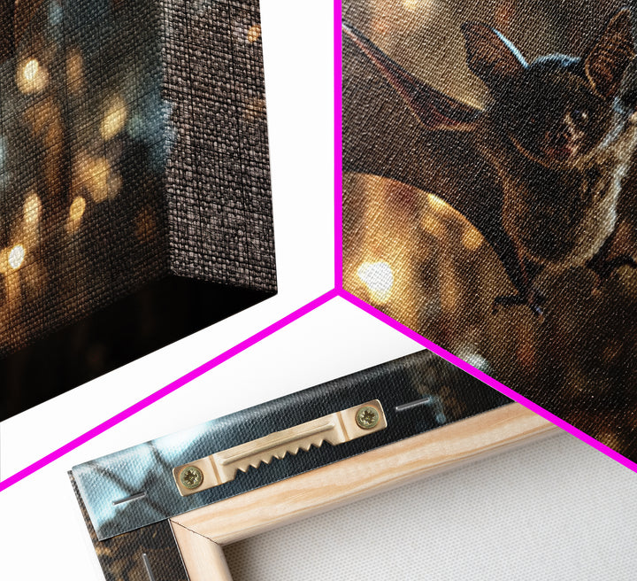 The Bat-Winged Imp, Landscape Wall Art, Spooky Home Decor, Canvas Print, Halloween Wall Decor, Gothic Home Decor, Spooky Wall Decor