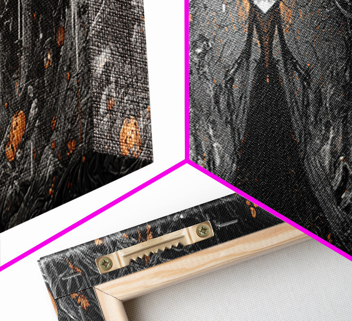 The Spider Queen, Extra Wide Wall Art, Macabre Wall Art, Framed Canvas Print, Halloween Wall Decor, Gothic Home Decor, Spooky Wall Decor