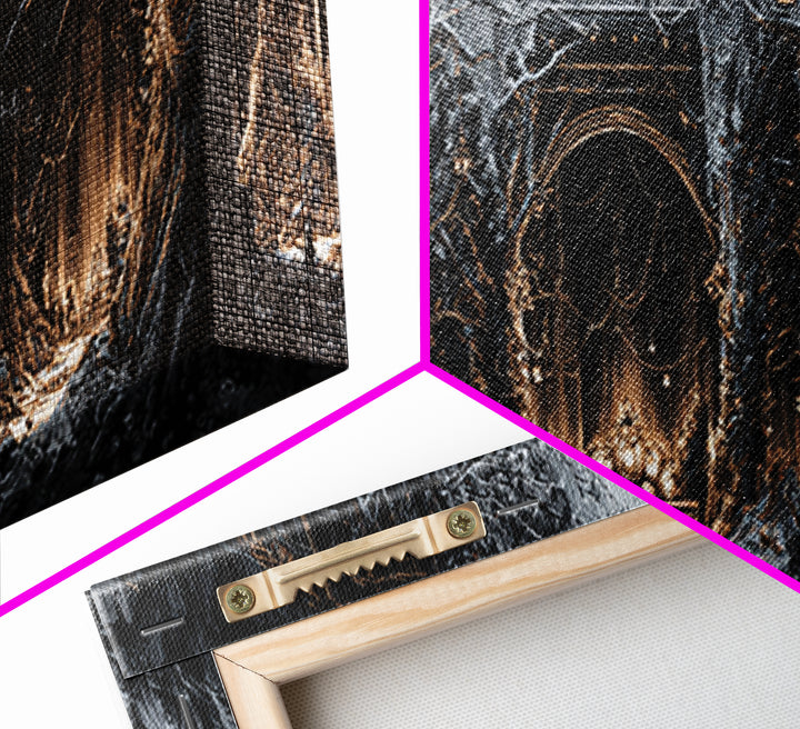 The Witch'S Forest, Extra Wide Wall Art, Dark Halloween Decor, Canvas Print, Halloween Wall Decor, Gothic Home Decor, Macabre Wall Art