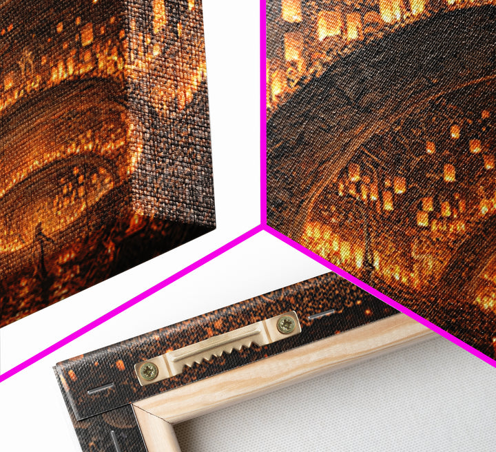 The Endless Catacombs, Landscape Wall Art, Spooky Home Decor, Canvas Print, Halloween Wall Decor, Gothic Home Decor, Seasonal Home Decor