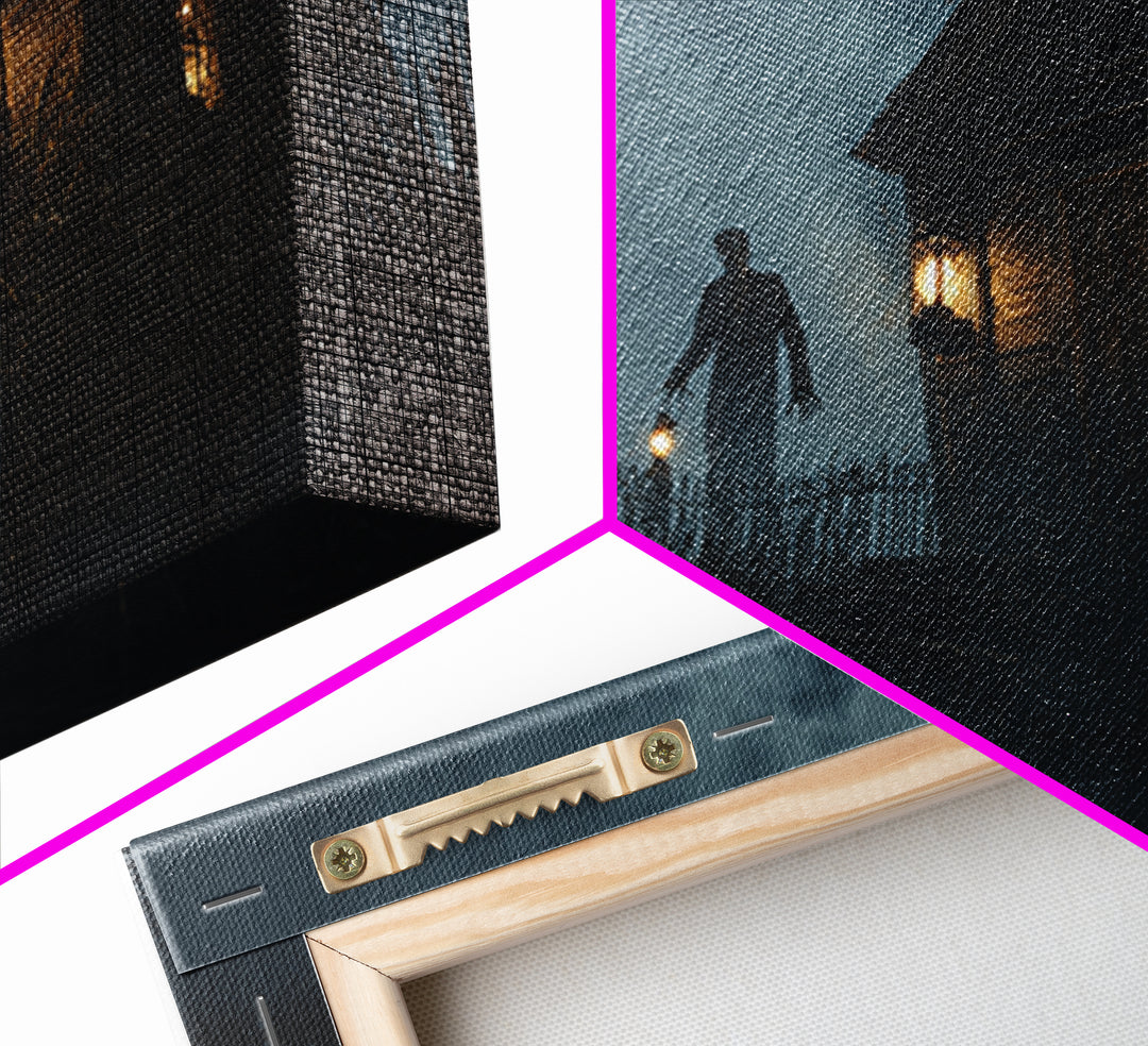 The Foggy Swamp Shack, Landscape Wall Art, Spooky Home Decor, Canvas Print, Halloween Wall Decor, Gothic Home Decor, Horror Wall Art