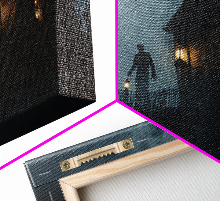 The Foggy Swamp Shack, Landscape Wall Art, Spooky Home Decor, Canvas Print, Halloween Wall Decor, Gothic Home Decor, Horror Wall Art