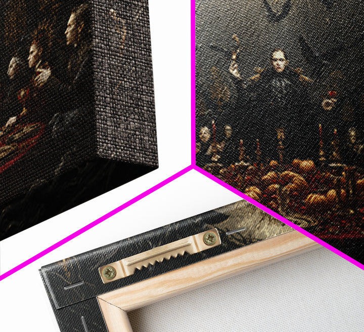 The Vampire Banquet, Landscape Wall Art, Spooky Home Decor, Canvas Print, Halloween Wall Decor, Gothic Home Decor, Spooky Wall Decor