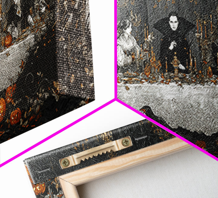 The Vampire Banquet, Wide Panoramic Art, Spooky Home Decor, Canvas Print, Halloween Wall Decor, Gothic Home Decor, Dark Fantasy Art