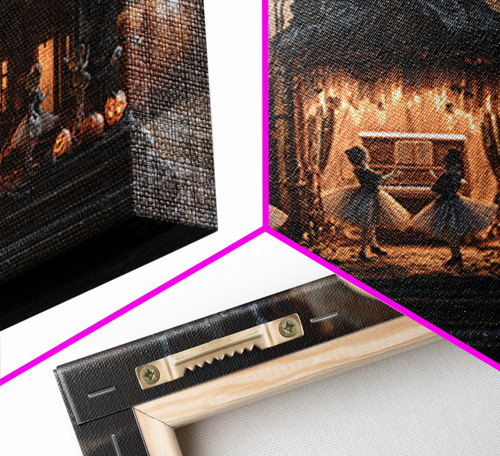 The Haunted Music Box, Landscape Wall Art, Spooky Home Decor, Canvas Print, Halloween Wall Decor, Gothic Home Decor, Statement Wall Art