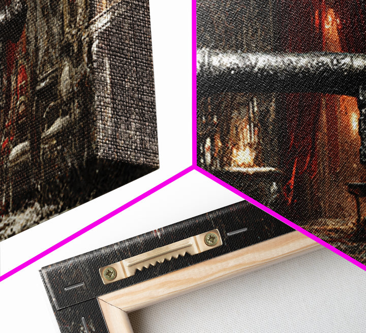 The Coffin Key, Extra Wide Wall Art, Dark Fantasy Wall Art, Canvas Print, Halloween Wall Decor, Gothic Home Decor, Spooky Wall Decor