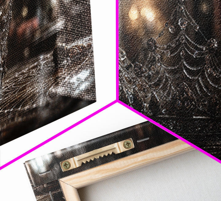 The Spiderweb Crown, Wide Panoramic Art, Spooky Home Decor, Canvas Print, Halloween Wall Decor, Gothic Home Decor, Collectible Wall Decor