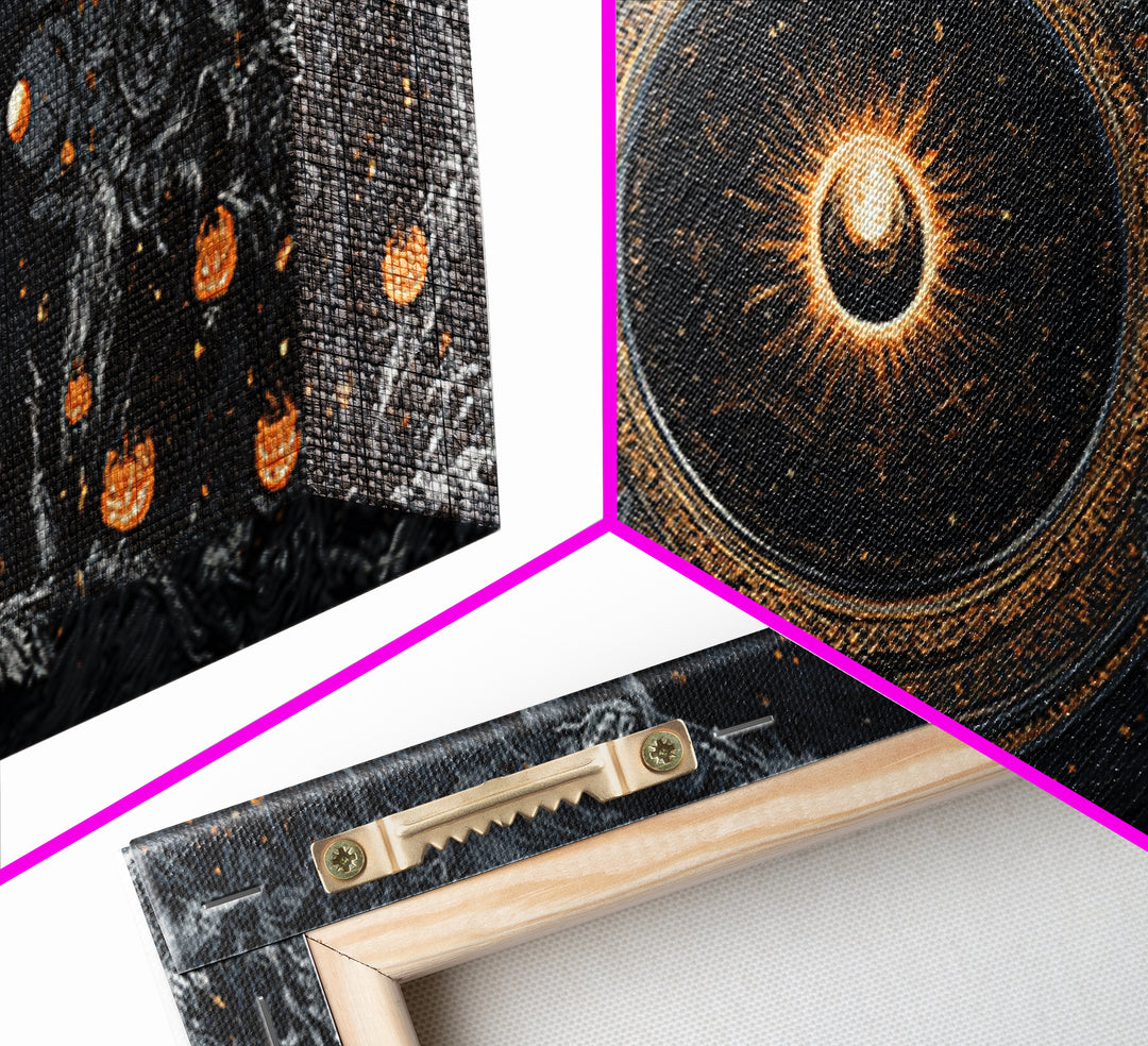 Celestial Witchcraft, Extra Wide Wall Art, Dark Halloween Decor, Canvas Print, Halloween Wall Decor, Gothic Home Decor, Seasonal Home Decor