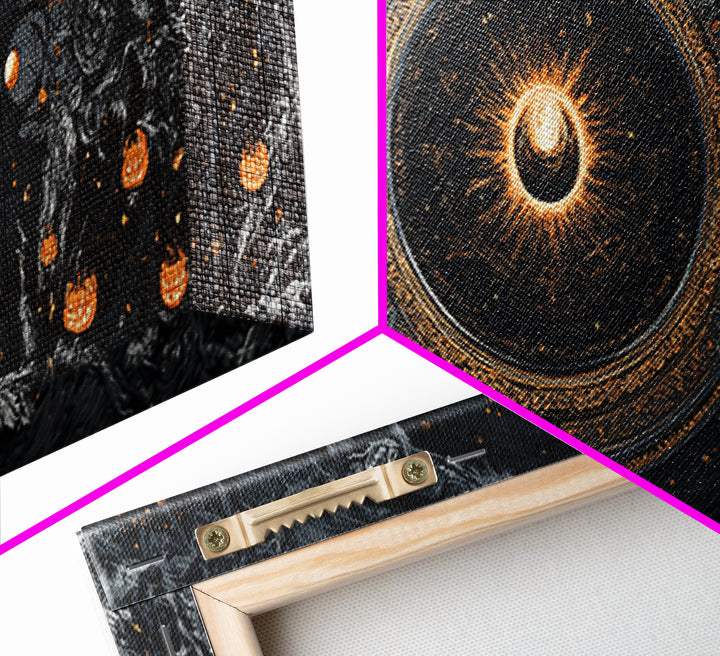 Celestial Witchcraft, Extra Wide Wall Art, Dark Halloween Decor, Canvas Print, Halloween Wall Decor, Gothic Home Decor, Seasonal Home Decor