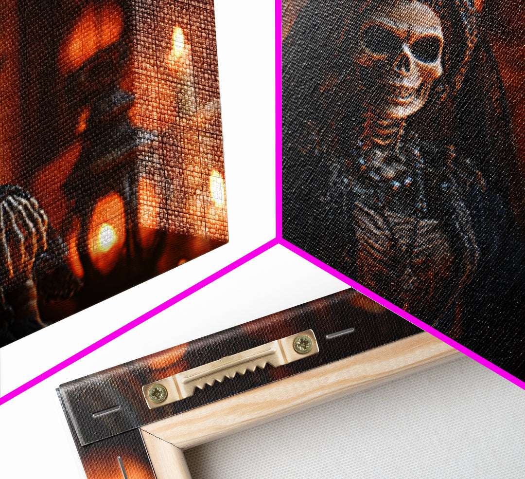The Necromancer Queen, Landscape Wall Art, Haunted Gothic Art, Framed Canvas Print, Halloween Wall Decor, Gothic Home Decor, Halloween Decor