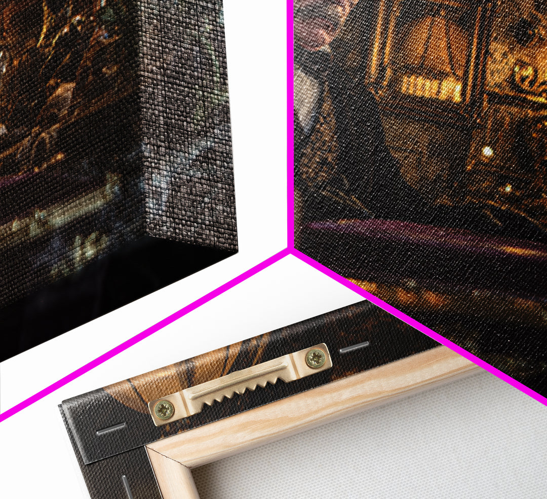 The Royal Coffin Maker, Landscape Wall Art, Dark Fantasy Wall Art, Canvas Print, Halloween Wall Decor, Gothic Home Decor