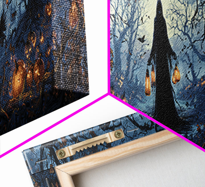 The Soul Collector, Extra Wide Wall Art, Dark Fantasy Wall Art, Canvas Print, Halloween Wall Decor, Gothic Home Decor, Halloween Decor