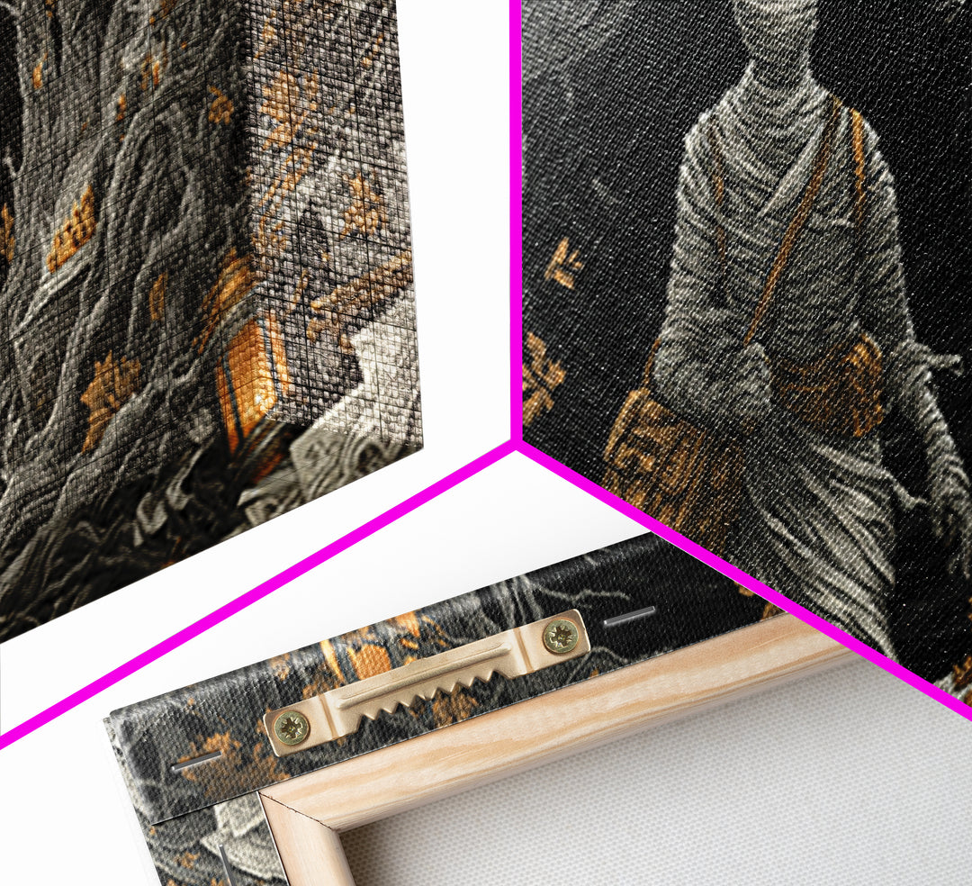 The Mummy Mail Carrier, Wide Panoramic Art, Dark Fantasy Wall Art, Canvas Print, Halloween Wall Decor, Gothic Home Decor, Spooky Wall Decor
