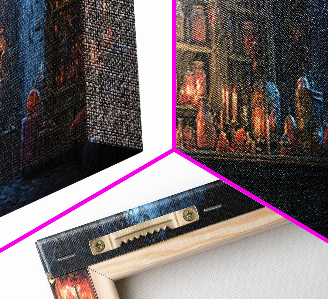 The Goblin Candy Shop, Extra Wide Wall Art, Spooky Home Decor, Canvas Print, Halloween Wall Decor, Gothic Home Decor, Spooky Wall Decor