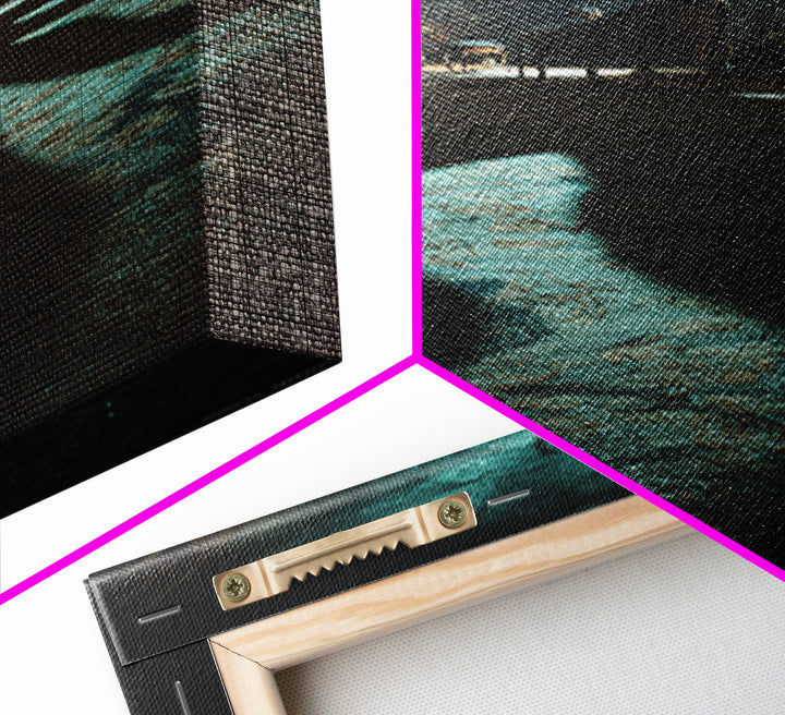 The Crawler Beneath The Floor Of Stars, Vertical Wall Art, Gothic Horror Wall Art, Canvas Print, Halloween Wall Decor, Gothic Home Decor