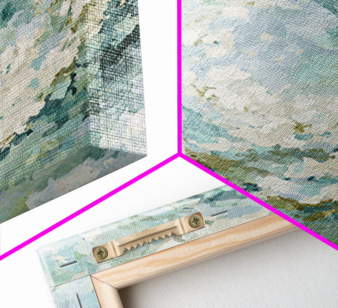 Abstract Water Ripple Pattern Canvas Print, Dental Office Art, Dental Office Decor, Office Decor, Abstract Art, Calm, DOA-1x1-13