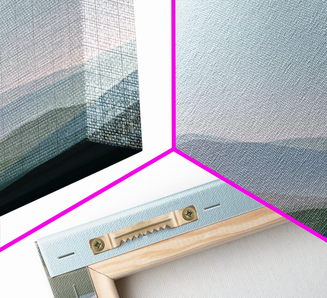 Soft Gradient Sunrise Canvas Print, Dental Office Art, Digital Print, Office Decor, Fine Art, Calm, Medical Office Decor, DOA-1x1-20