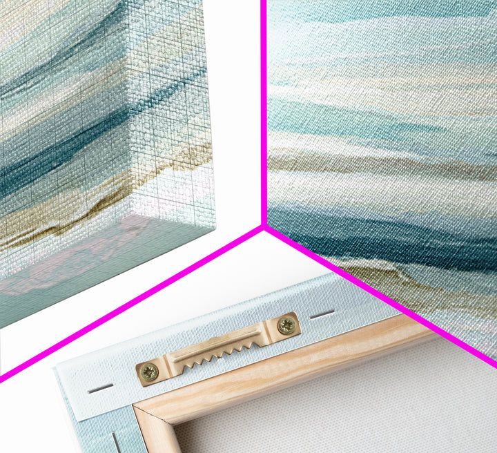 Calming Abstract Ocean Waves Canvas Print, Dental Office Art, Printable Digital, Office Decor, Fine Art, Calm, Neutral Decor, DOA-1x1-25