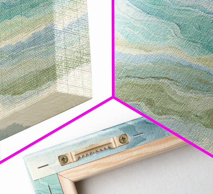 Abstract Water Ripple Pattern Framed Canvas Print, Dental Office Art, Medical Decor, Office Decor, Fine Art, Calm, Home Decor, DOA-1x1-37
