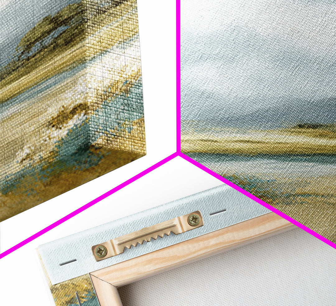 Peaceful Clouds over Open Meadow Framed Canvas Print, Dental Office Art, Dentistry Art, Office Decor, Fine Art, Calm, DOA-1x1-57