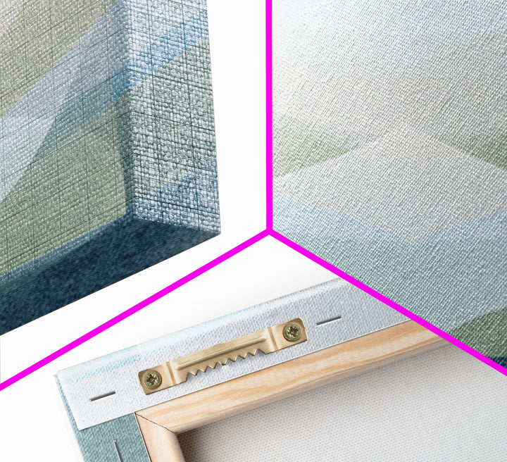 Clean Geometric Art Framed Canvas Print, Dental Office Art, Minimalist Wall Art, Office Decor, Fine Art, Calm, Dental Decor, DOA-1x1-8