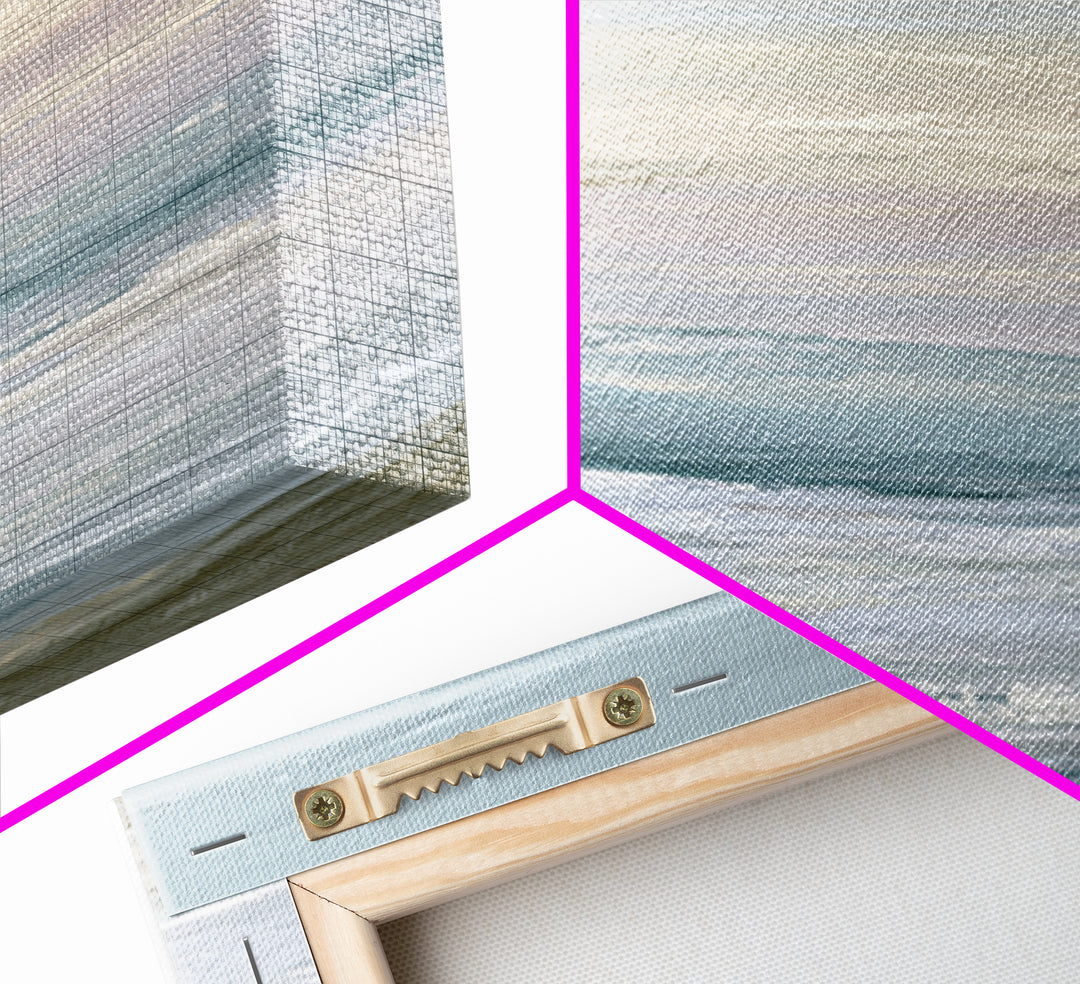 Soft Gradient Sunrise Canvas Print, Dental Office Art, Office Decor, Fine Art, Calm, Art Print, Room Decor, Textured Painting, DOA-1x1-92