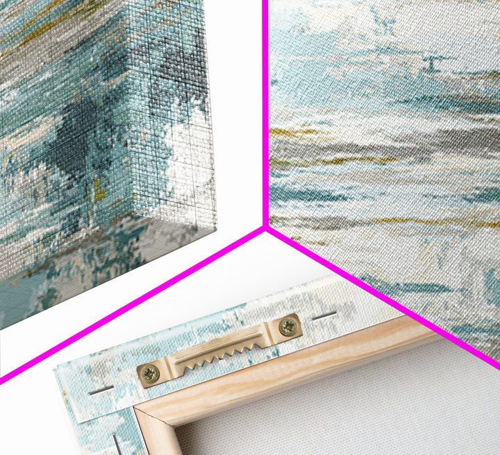 Clean Geometric Art Framed Canvas Print, Dental Office Art, Tooth Art, Office Decor, Calm, Modern Decor, Fine Art Print, DOA-1x3-20