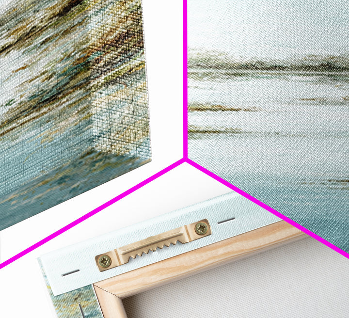Sunlit Lake with Calming Reflections Canvas Print, Dental Office Art, Art Print, Office Decor, Fine Art, Calm, Unique Wall Art, DOA-1x3-51