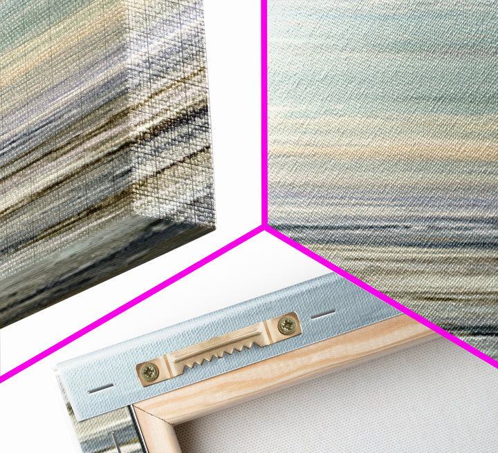 Soft Gradient Sunrise Framed Canvas Print, Dental Office Art, Textured Painting, Office Decor, Calm, Room Decor Aesthetic, DOA-1x3-80