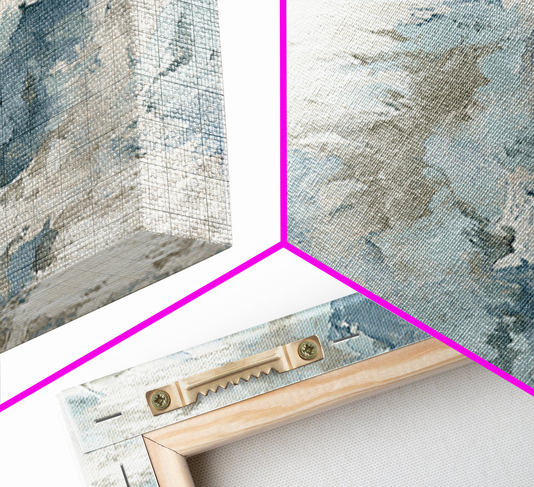 Clean Marble Texture Framed Canvas Print, Dental Office Art, Boho Decor, Office Decor, Fine Art, Calm, Digital Print, DOA-1x3-84