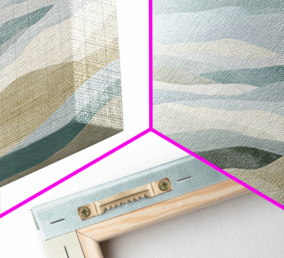 Clean Geometric Art Framed Canvas Print, Dental Office Art, Dental Assistant, Office Decor, Fine Art, Calm, Gallery Decor, DOA-2x1-100