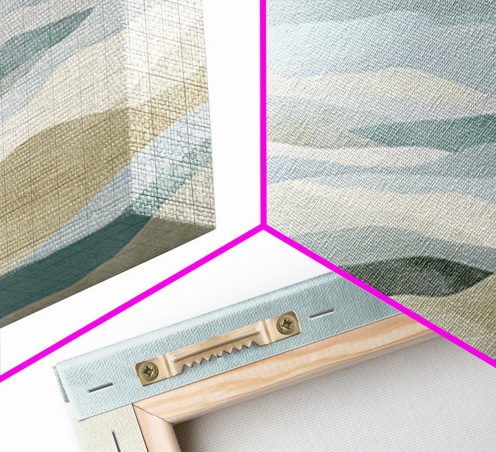 Clean Geometric Art Framed Canvas Print, Dental Office Art, Dental Assistant, Office Decor, Fine Art, Calm, Gallery Decor, DOA-2x1-100